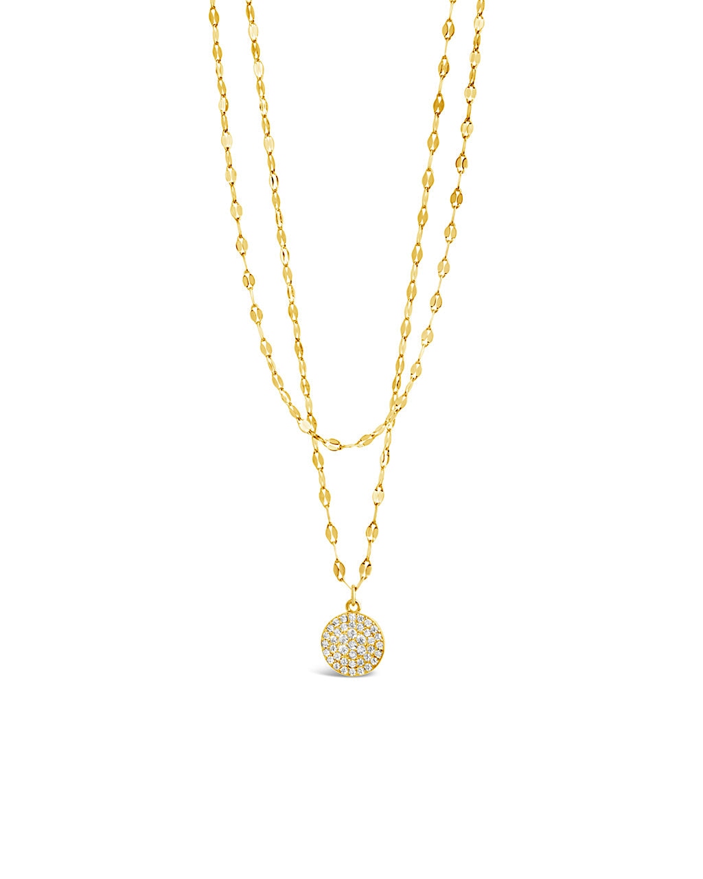 Elegant Eva CZ Pendant & Chain Layered Necklace for Women - Perfect for Date Night, Party & Everyday Wear