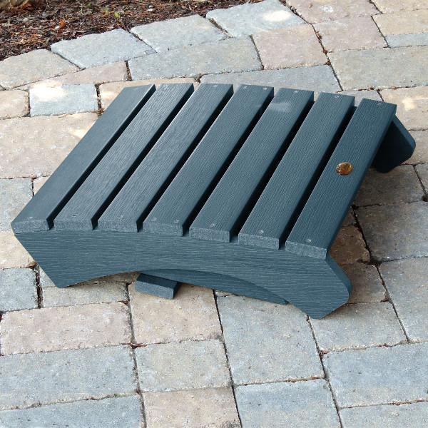 Premium Outdoor Folding Adirondack Ottoman - Waterproof Patio Footrest & Garden Lounge Chair Accessory for Deck, Poolside & Backyard Relaxation