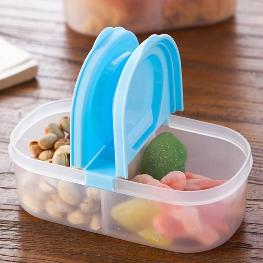 Plastic Cereal Storage Container - Airtight Food Storage Box for Cereal, Beans, Snacks & Sauces | Kitchen Pantry Organizer (Purple) | Perfect for Home, Office & Dorm Use