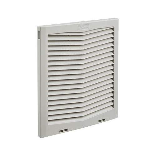 Hoffman HF13 Series HG1300404 Grey Plastic Side-Mount Ventilation Fan with Air Filter - Perfect for Enclosure Cooling in Industrial Equipment & Electrical Cabinets