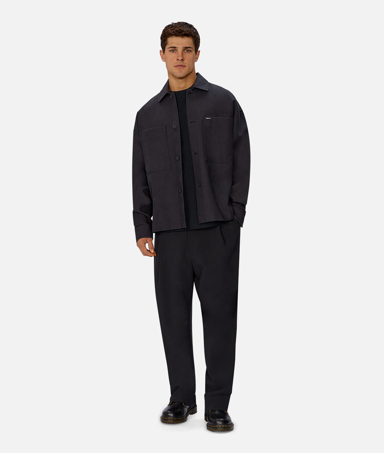 The Montauk Overshirt - Washed Black Men's Casual Shirt for Outdoor Adventures & Layering