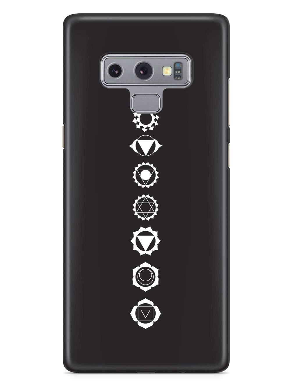 Inspired Cases - Protective 3D Textured Phone Case for Samsung Galaxy Note 9 - Seven Chakras Design - Durable Shockproof Cover for Everyday Use & Travel