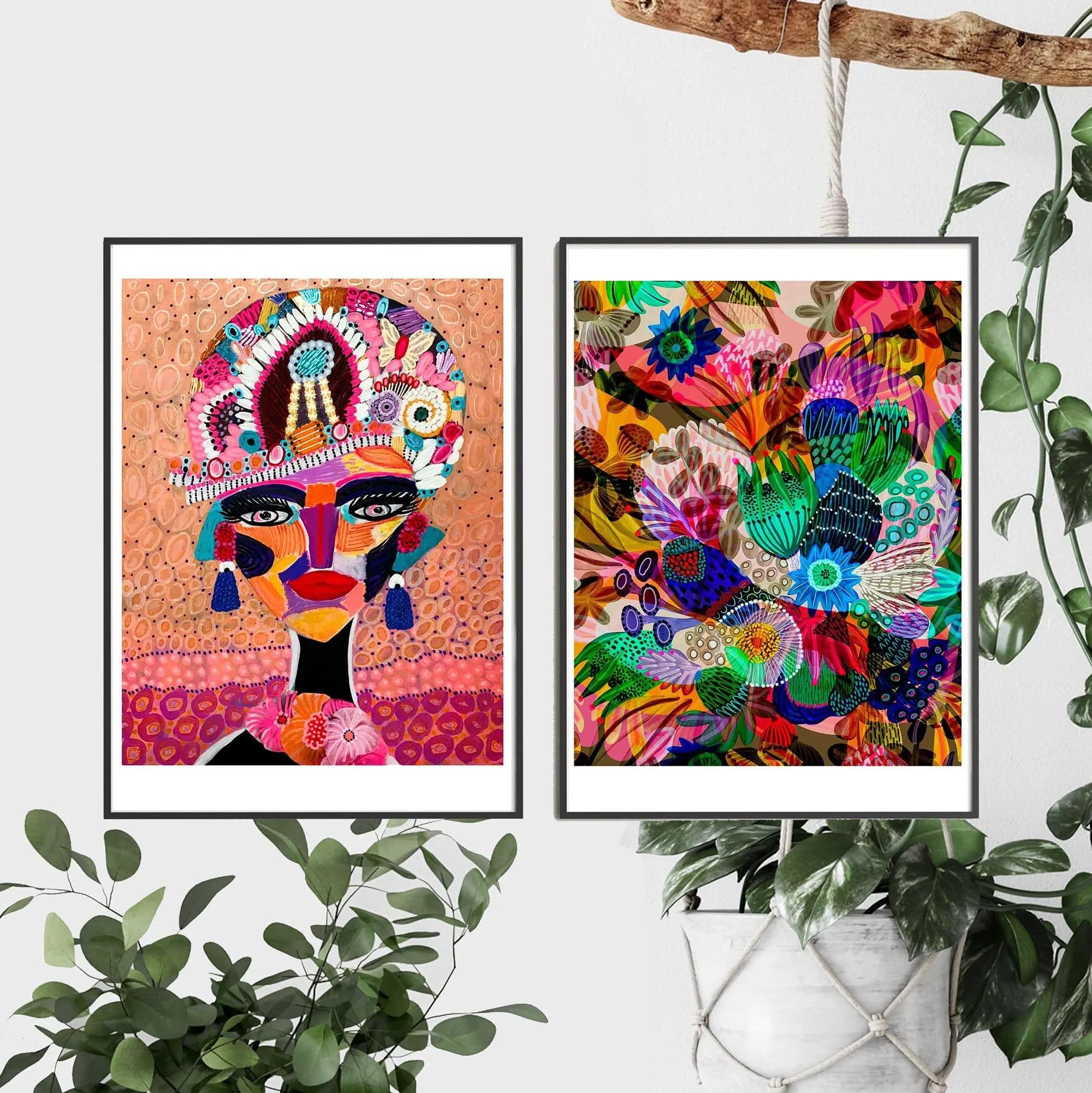 Empress & Garden of Eden Wall Art Prints - Premium Canvas Paintings for Home Decor, Living Room & Bedroom Wall Decorations