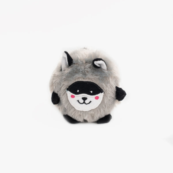 Fluffy Raccoon Plush Toy for Throwing - Soft & Bushy Stuffed Animal by Zippy Paws - Perfect for Playtime, Dog Fetch Games & Cuddling