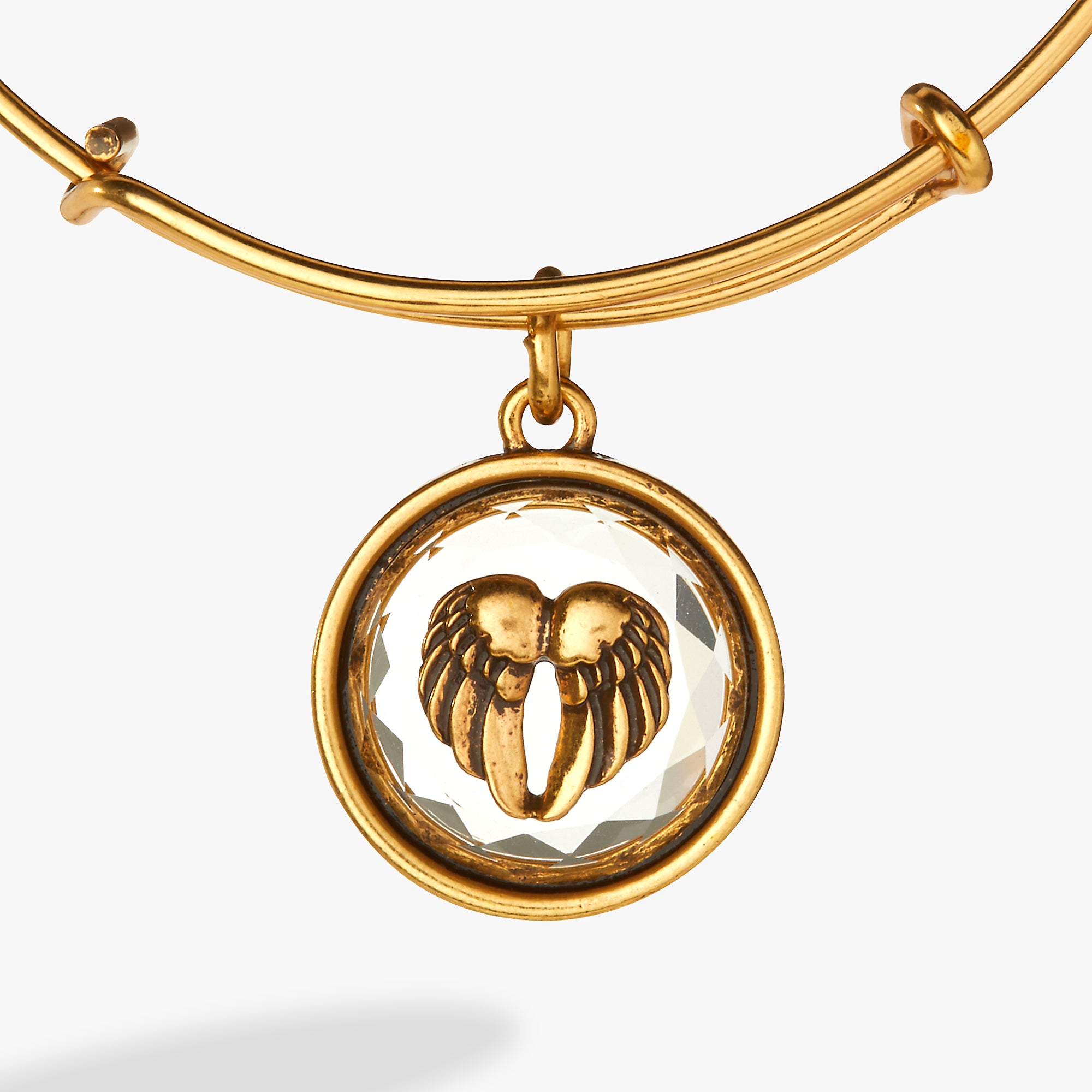 Elegant Crystal Angel Wing Charm Bangle Bracelet - Perfect for Gifts, Weddings & Everyday Wear