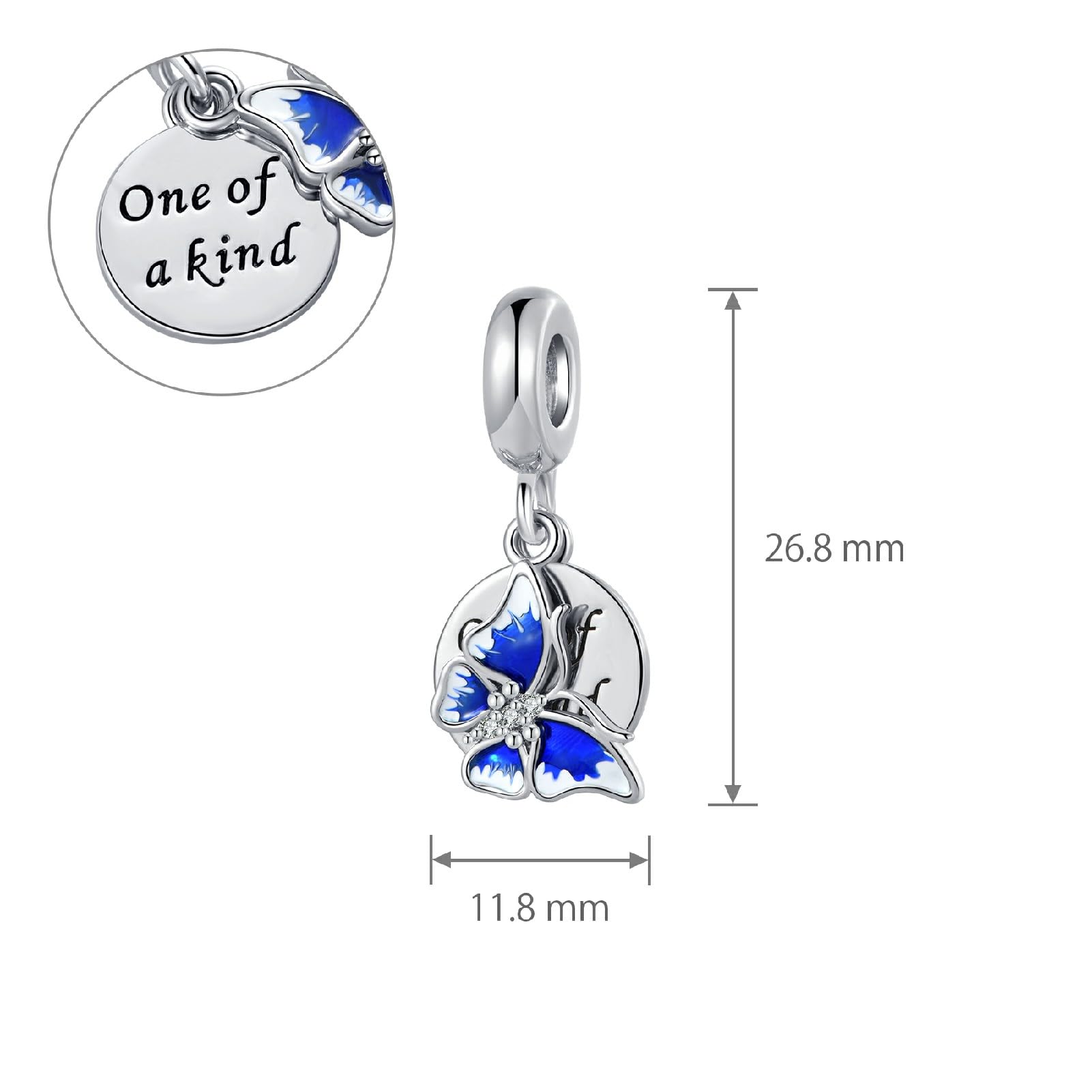 Unique Butterfly Charm for Pandora Bracelets | Handmade Jewelry for Women | Perfect Gift for Birthdays, Anniversaries & Special Occasions