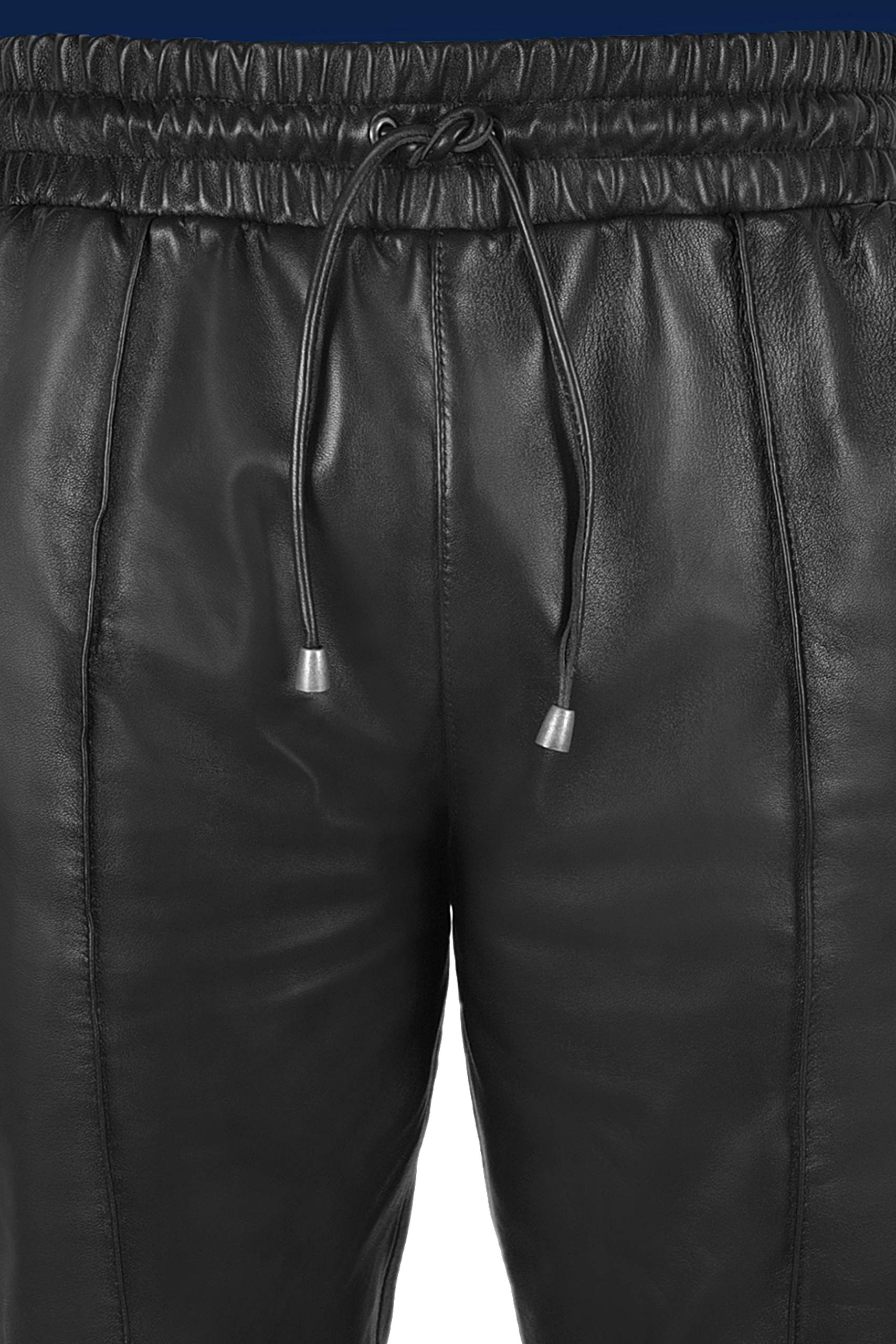 Premium Men's Slim Fit Jogger Pants - Soft Lambskin Leather Jogging Bottoms for Casual & Athletic Wear | Style 1073 | Perfect for Gym, Lounge & Street Fashion