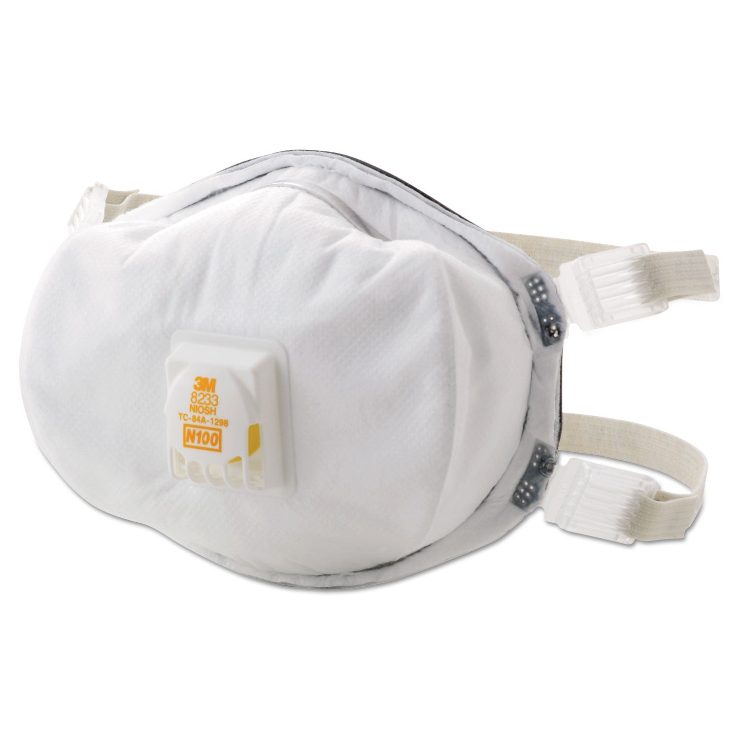 3M™ N100 Particulate Respirator - Standard Size Dust Mask for Construction, Woodworking & Painting - NIOSH Certified Safety Mask for Protection Against Dust, Pollen & Allergens