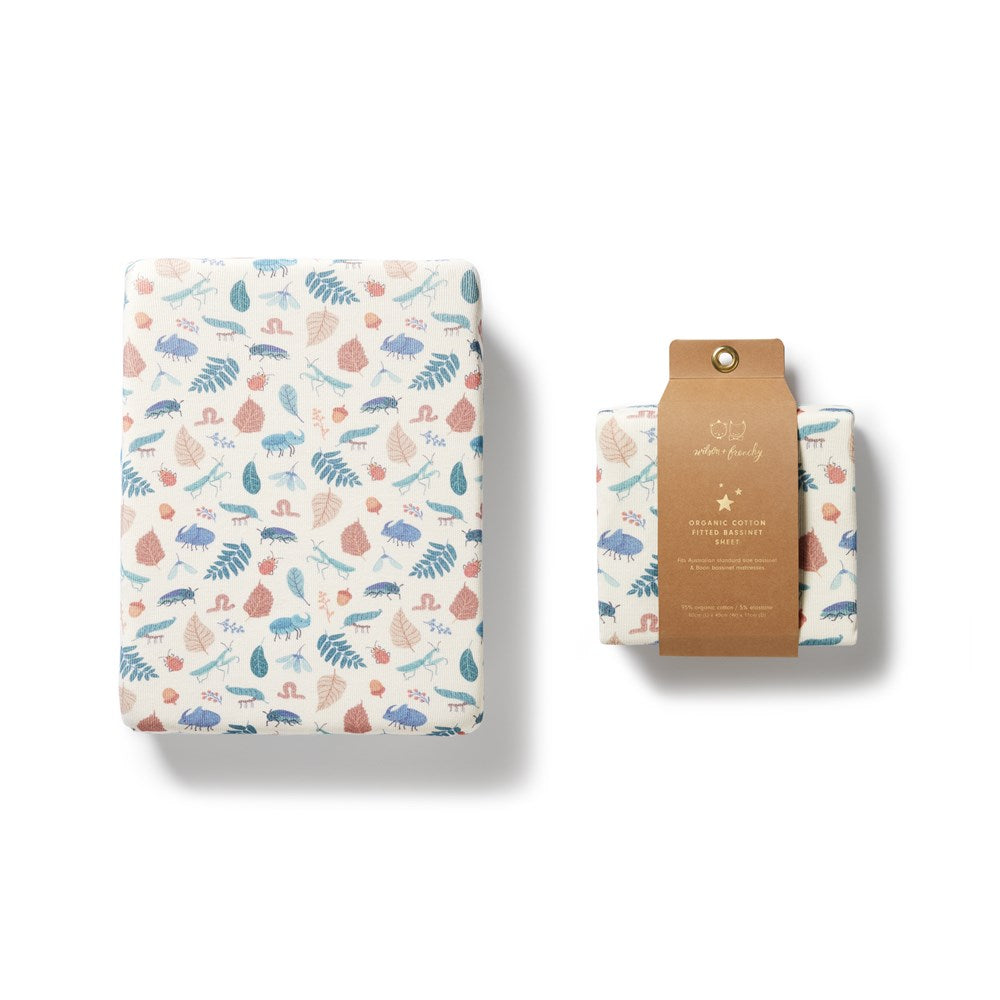 Organic Cotton Bassinet Sheet for Baby Crib - Soft, Breathable & Hypoallergenic - Perfect for Nursery, Travel & Everyday Use