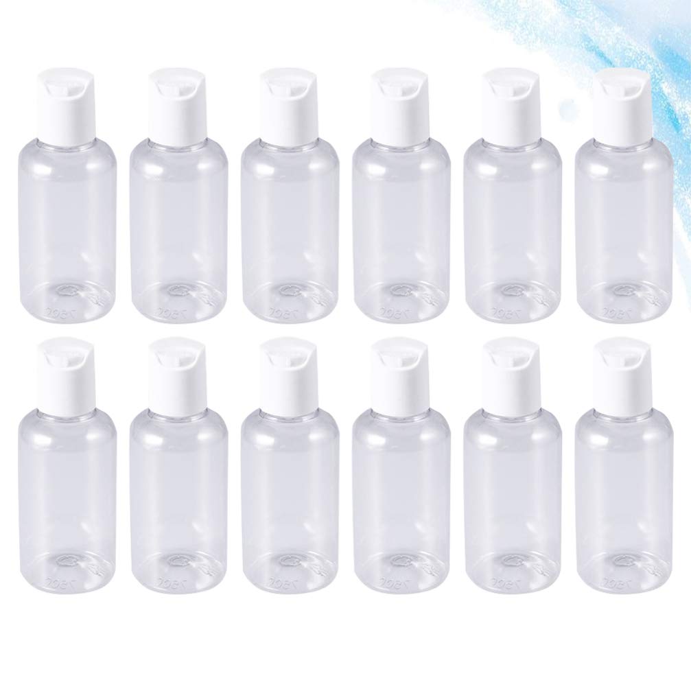 15PCS Clear Travel Bottles Set - Refillable Leak-Proof Cosmetic Containers for Shampoo, Lotion & Toiletries | Perfect for Air Travel, Gym & Vacation