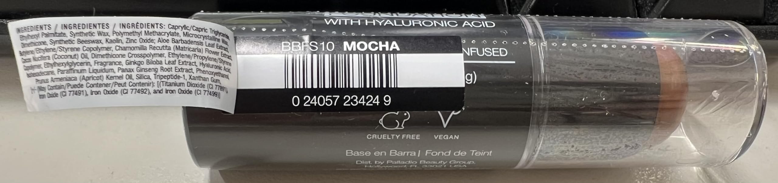 Palladio BUILD + BLEND Foundation Stick & Contour Stick - Mocha 0.25oz | Professional Cream Makeup for Flawless Face | Perfect for Everyday Wear, Photo Shoots & Special Occasions