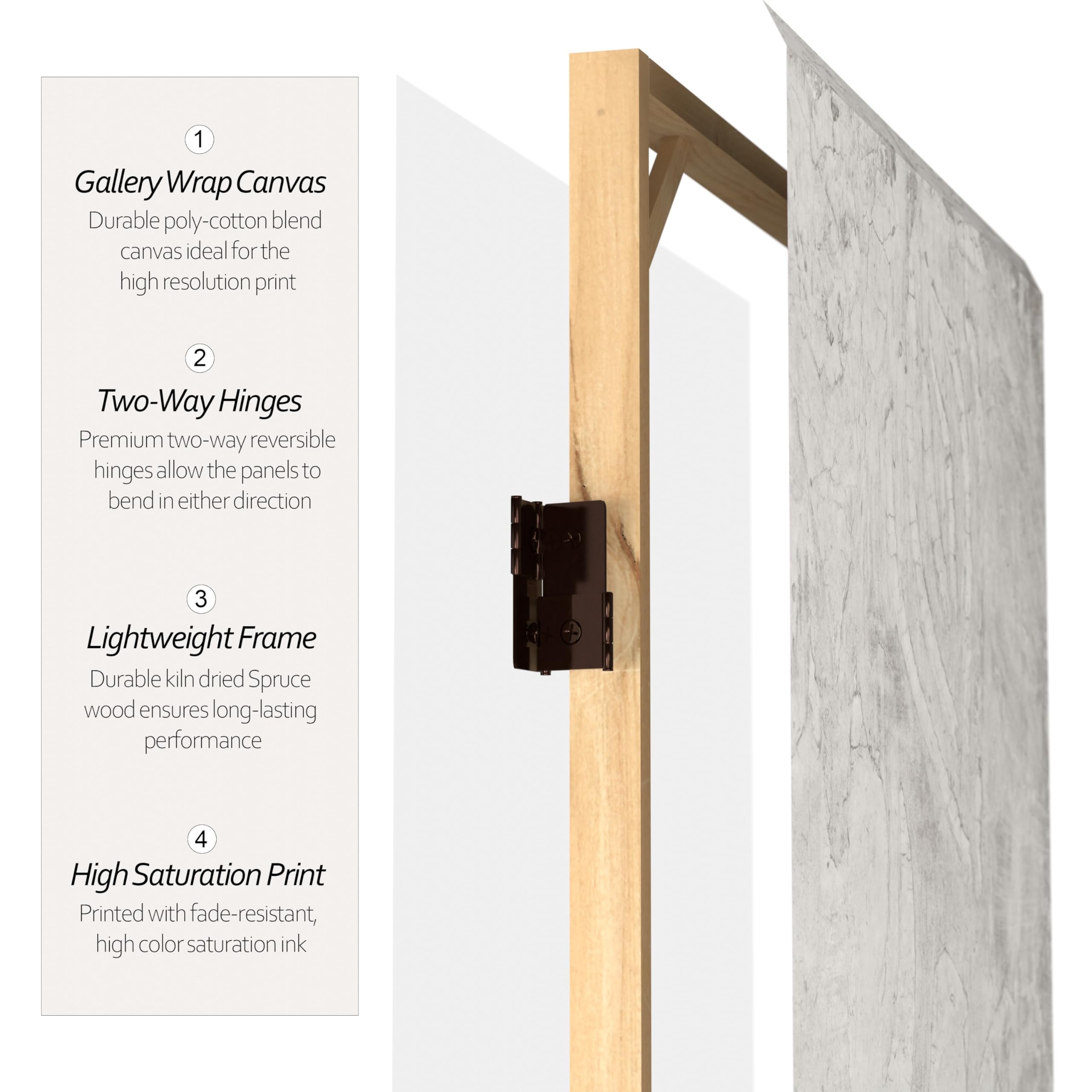 6 ft. Tall Red Lantern Ivory Floral Canvas Room Divider - Handmade Asian Style Folding Screen for Home Decor, Living Room Partition, Wedding Backdrop & Zen Meditation Space