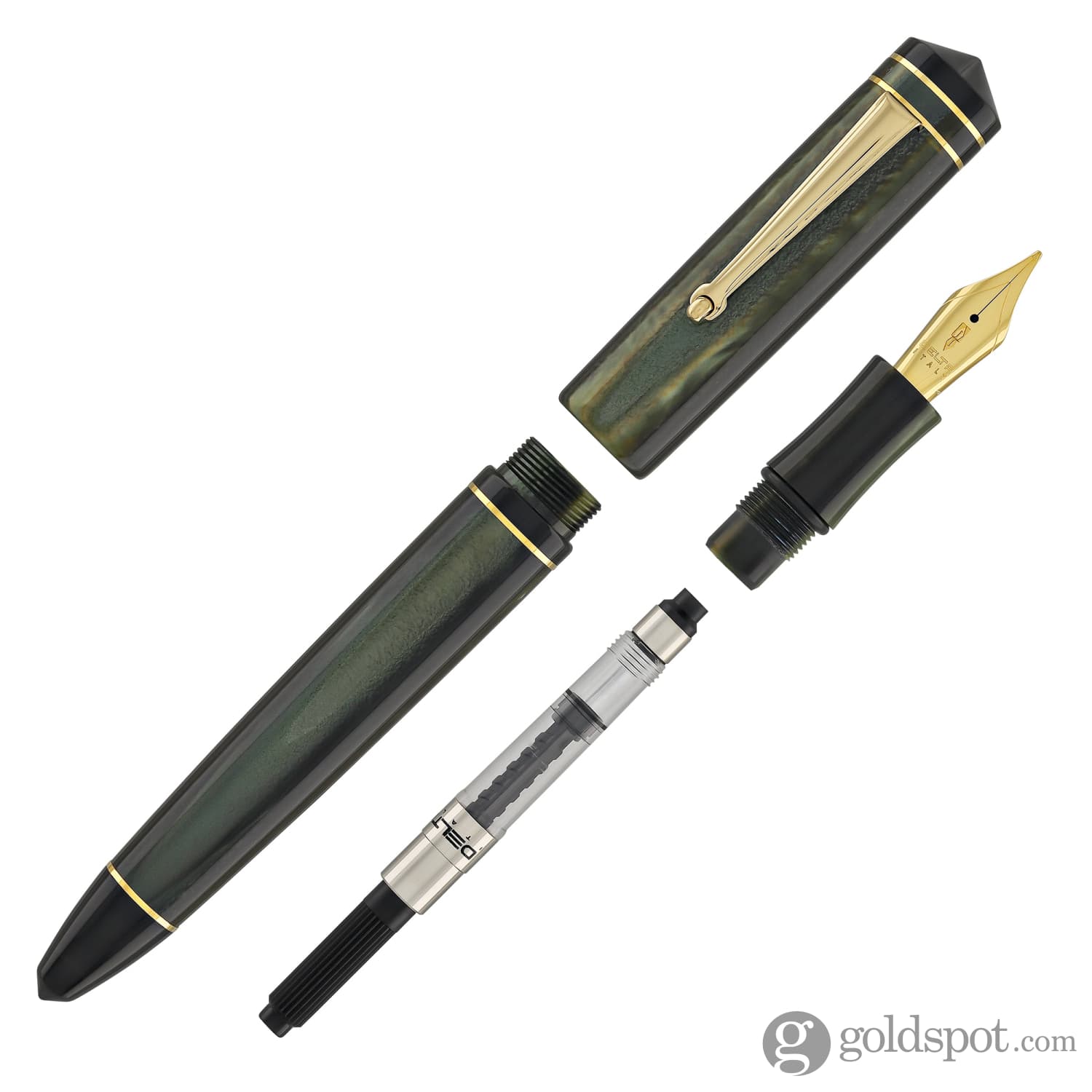 Delta Write Balance Fountain Pen - Premium Green Ink Pen for Smooth Writing, Calligraphy & Office Use - Perfect Gift for Writers & Professionals