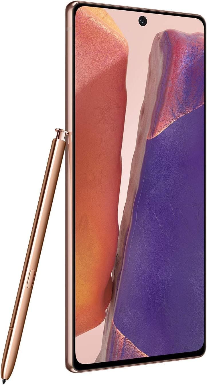 Samsung Galaxy Note 20 5G N981U 128GB Unlocked Android Smartphone - Premium Renewed Phone for Mobile Gaming, Streaming & Productivity | Long-Lasting Battery | T-Mobile Compatible | US Version | Perfect for Work, Travel & Entertainment
