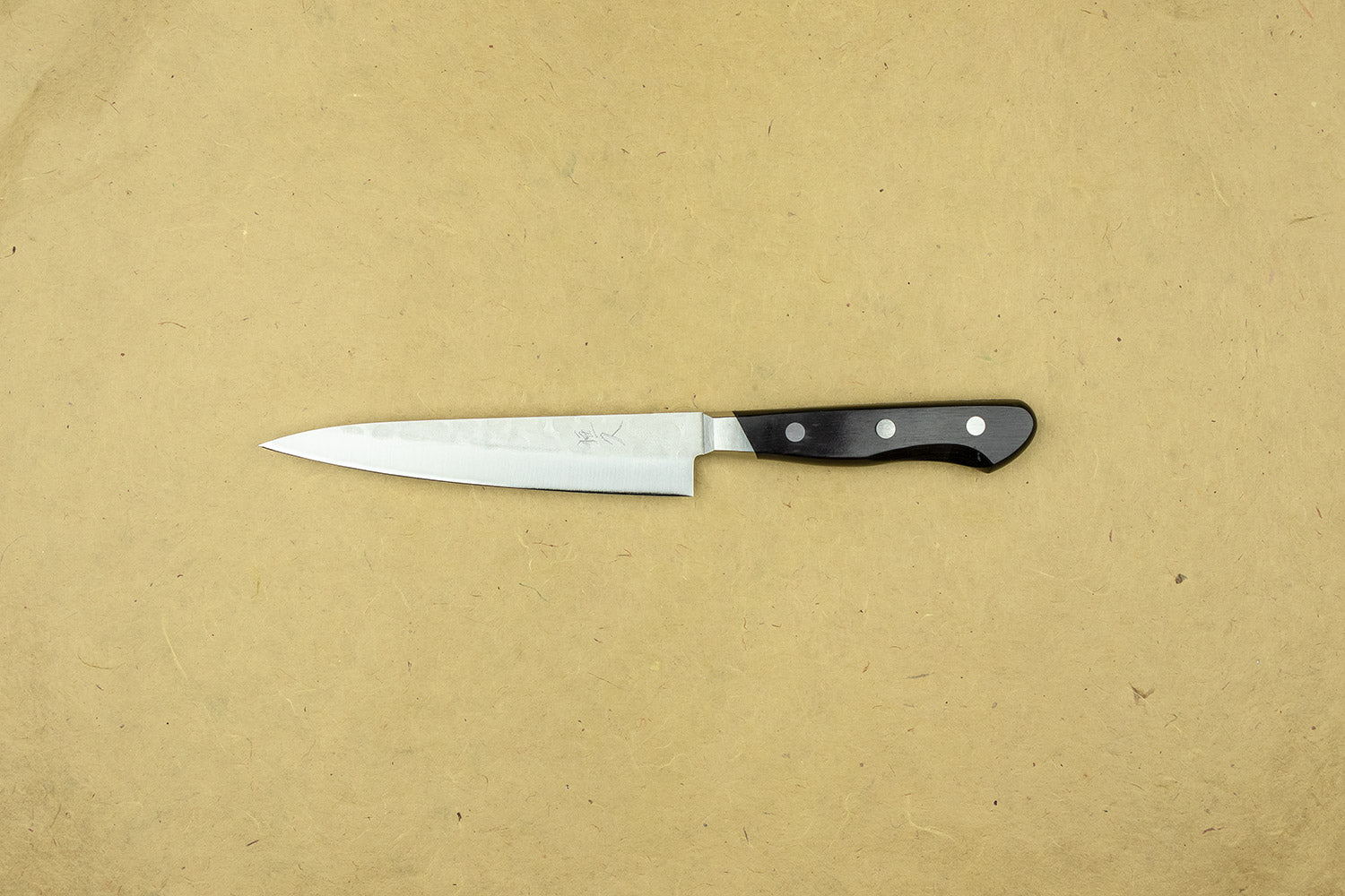 Tsunehisa A2/S Ichi Tsuchime Nashiji Western Petty Knife 135mm - Premium Japanese Stainless Steel Kitchen Knife for Slicing, Peeling & Precision Tasks