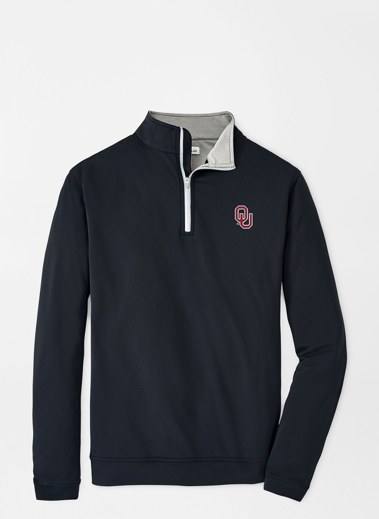 OU White 1/4 Zip Sweater for Men - Lightweight Pullover with Quarter Zip Neckline - Perfect for Casual Wear, Office & Outdoor Activities