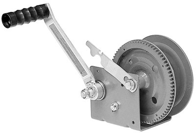 1200 lb Hand Winch with Spur Gear & Brake - Heavy Duty Manual Winch for Truck, Boat, ATV, and Off-Road Vehicle Recovery