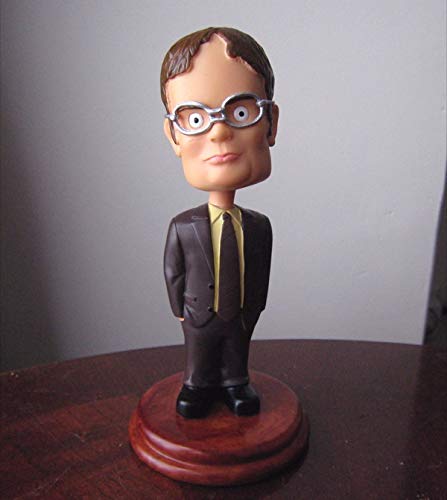 Dunder Mifflin Dwight Schrute Bobblehead - The Office TV Show Collectible, Perfect Gift for Fans | Desk Decor, Office Display, Pop Culture Memorabilia