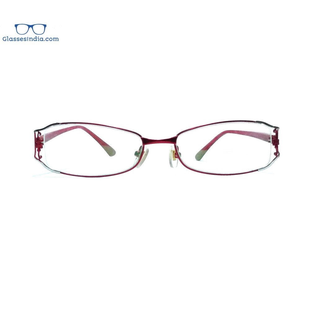 Stylish Red Full Frame Blue Light Blocking Glasses for Women - Designer Computer Eyewear 8073RD | Reduce Eye Strain for Work, Gaming & Screen Time