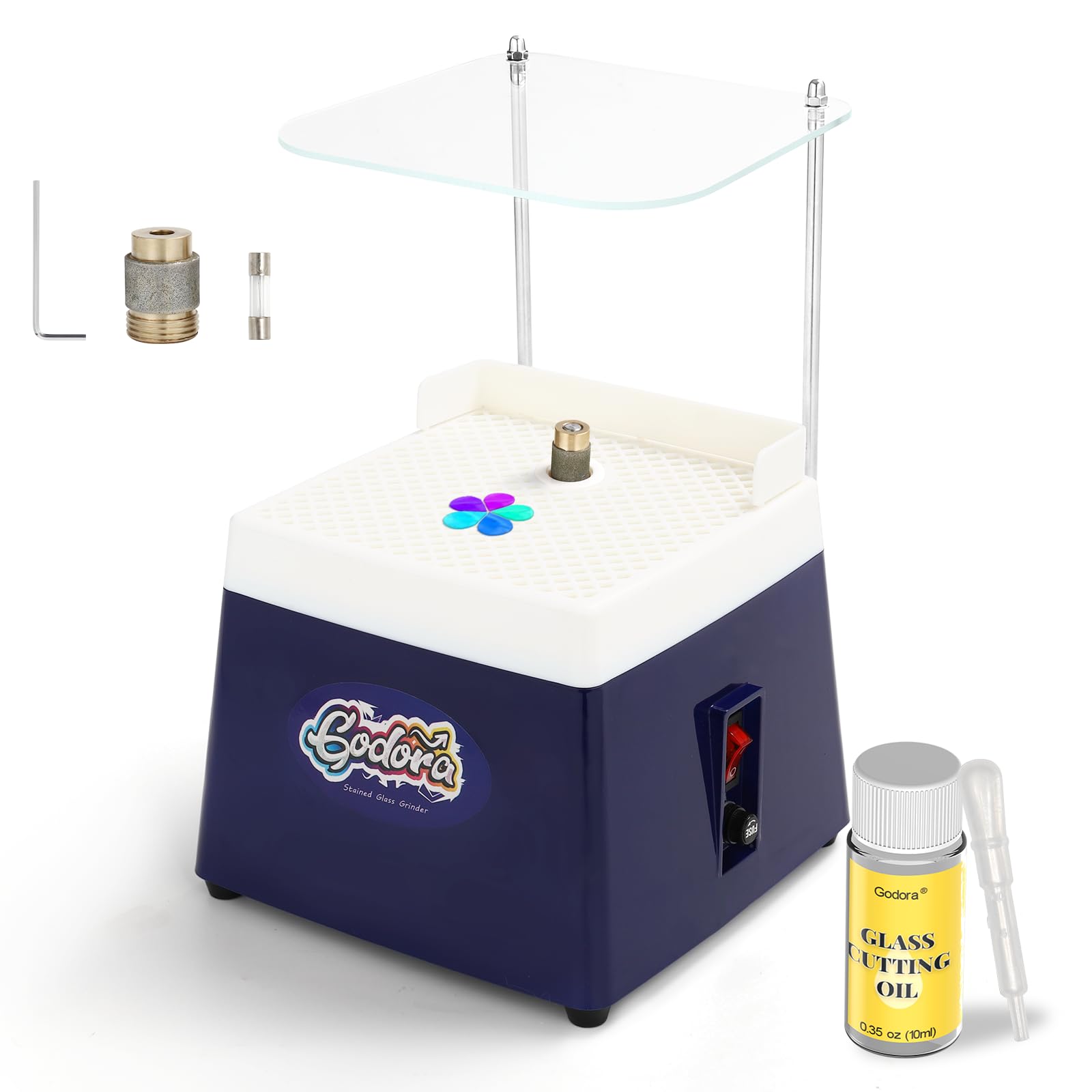 Professional Stained Glass Grinder Kit with 5/8