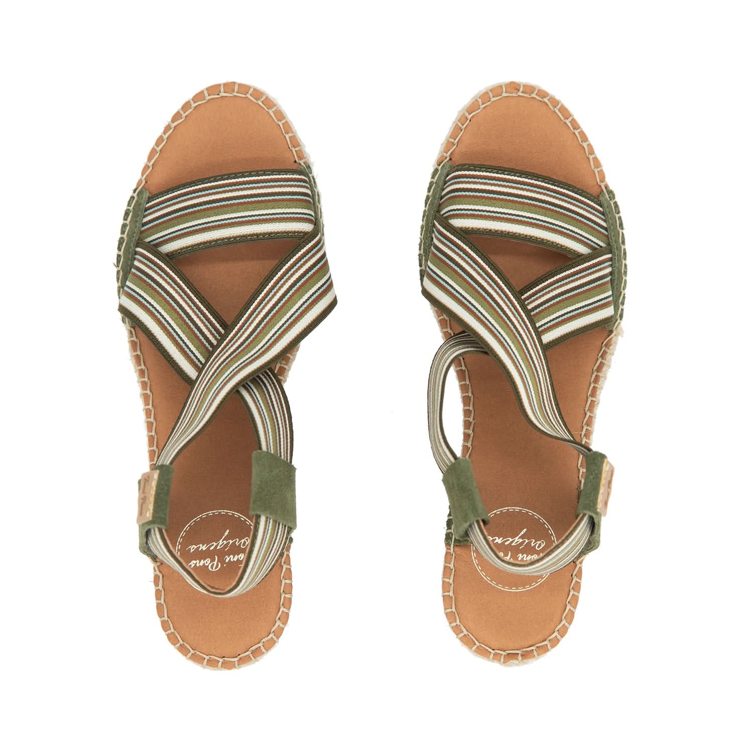 Women's Elastic Fabric Wedge Espadrille Shoes - Comfortable Summer Sandals for Casual Outings, Beach Vacations & Date Nights