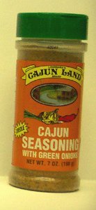 Cajun Land Cajun Seasoning with Green Onions - 15 oz Spice Blend for Seafood, Chicken & Gumbo - Perfect for Grilling, BBQ & Southern Cooking
