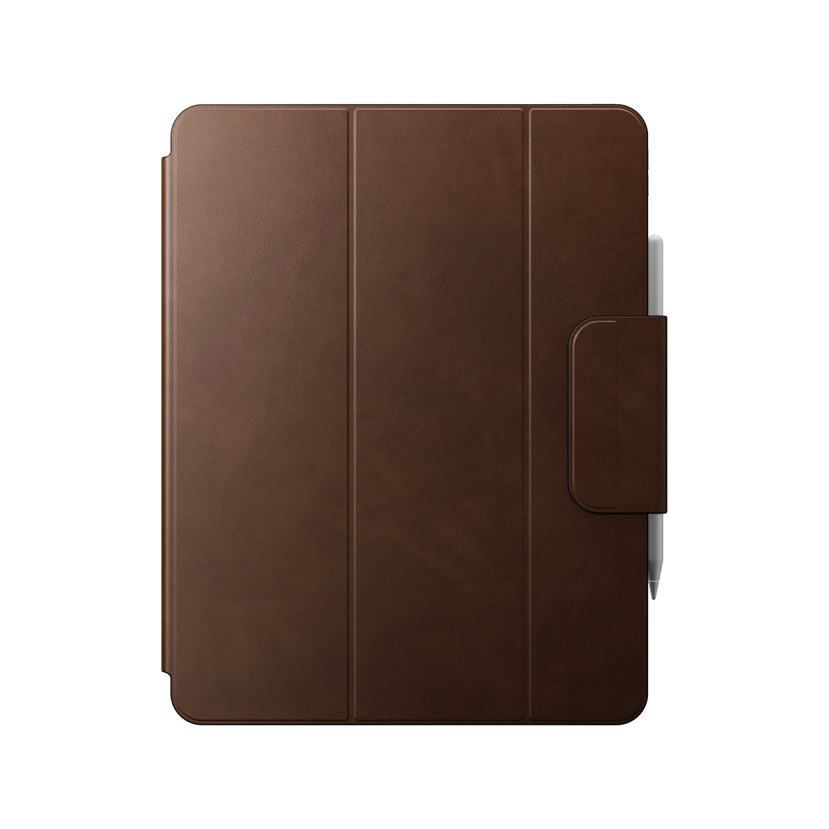 Premium Genuine Leather Folio Case for iPad Pro 13 (M4, 2024) - Slim Protective Cover with Auto Sleep/Wake | Perfect for Business, Travel & Daily Use - Brown
