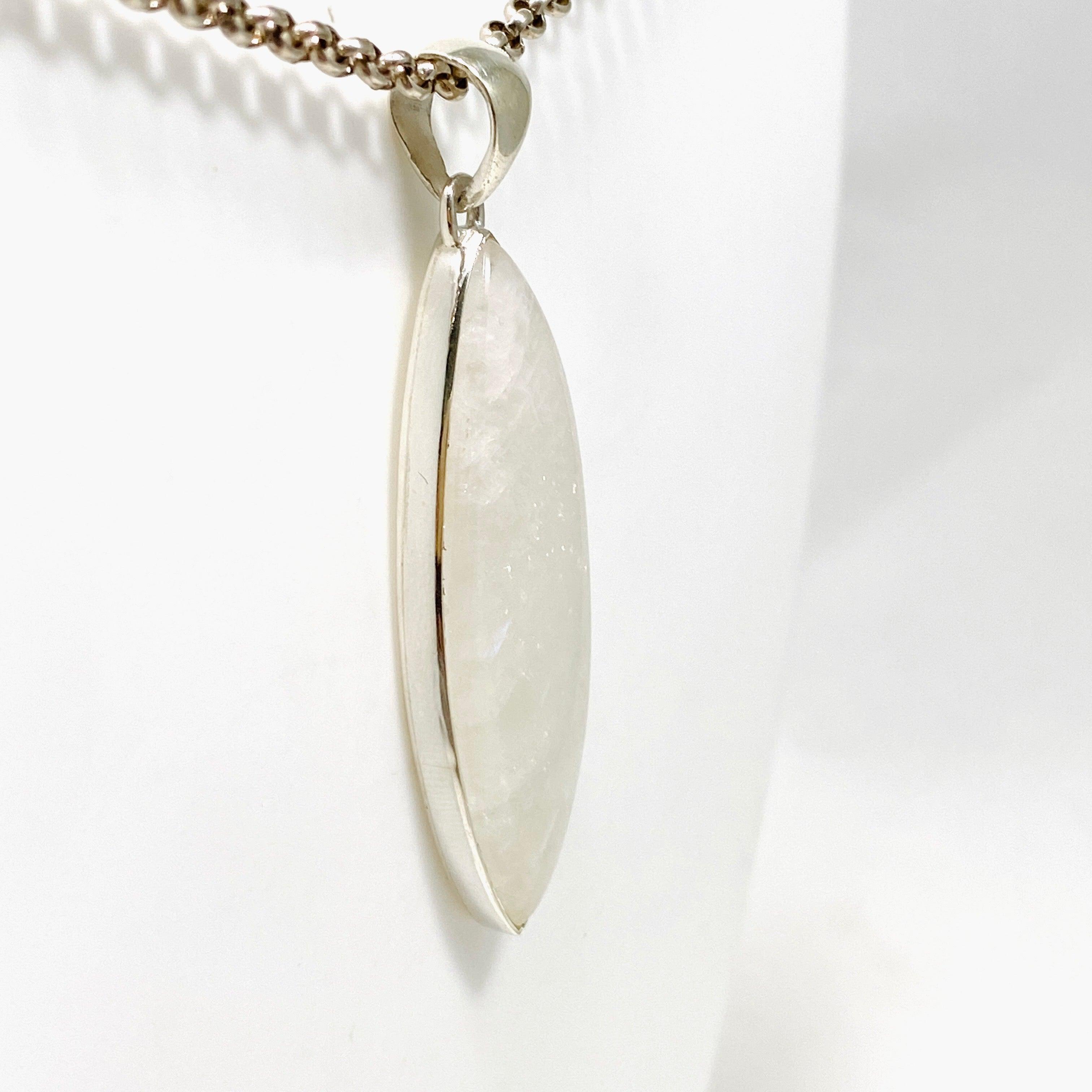 Moonstone Marquise Pendant Necklace KPGJ4255 - Elegant Gemstone Jewelry for Women, Perfect for Weddings & Special Occasions