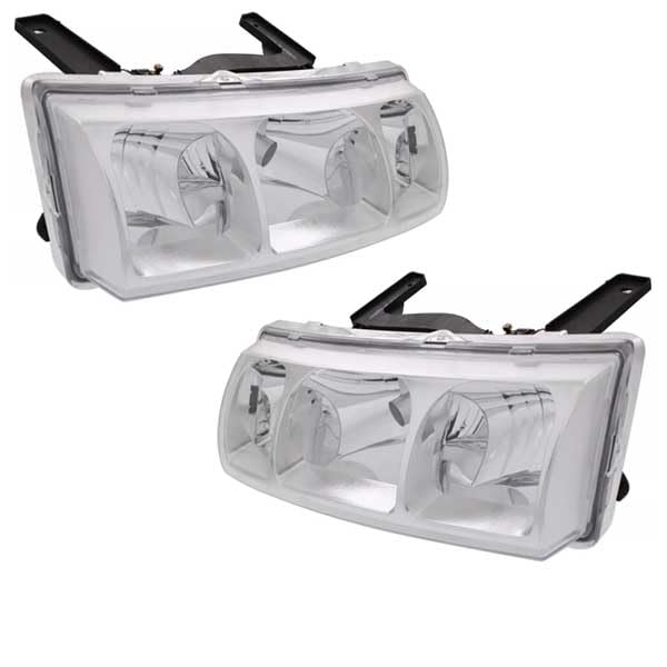 2005-2005 Saturn Vue Replacement Halogen Headlight Assembly - Left & Right Pair with Bulbs - Perfect for Night Driving & Foggy Conditions