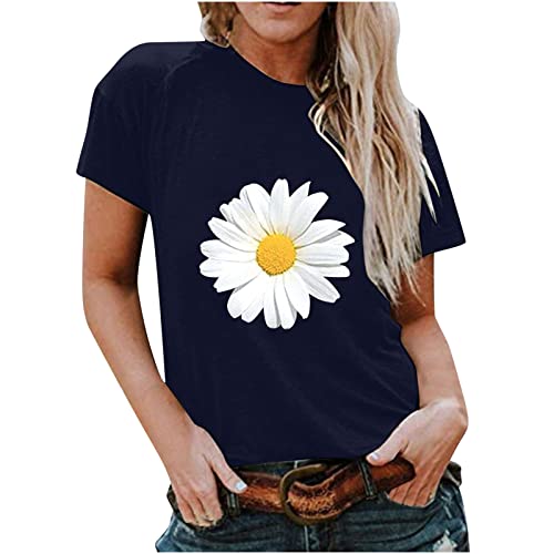 Women's Love Heart Graphic T-Shirt - Short Sleeve Casual Top, Regular Fit Cute Blouse for Everyday Wear | Funny Gift Idea for Her 2023 | Perfect for Date Nights, Girls' Outings and Valentine's Day Gifts