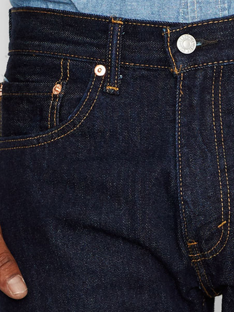 Levi's Men's 505 Regular Fit Jeans - Classic Dark Wash Denim Pants for Casual Wear & Everyday Style | Perfect for Work, Weekend Outings & Date Nights