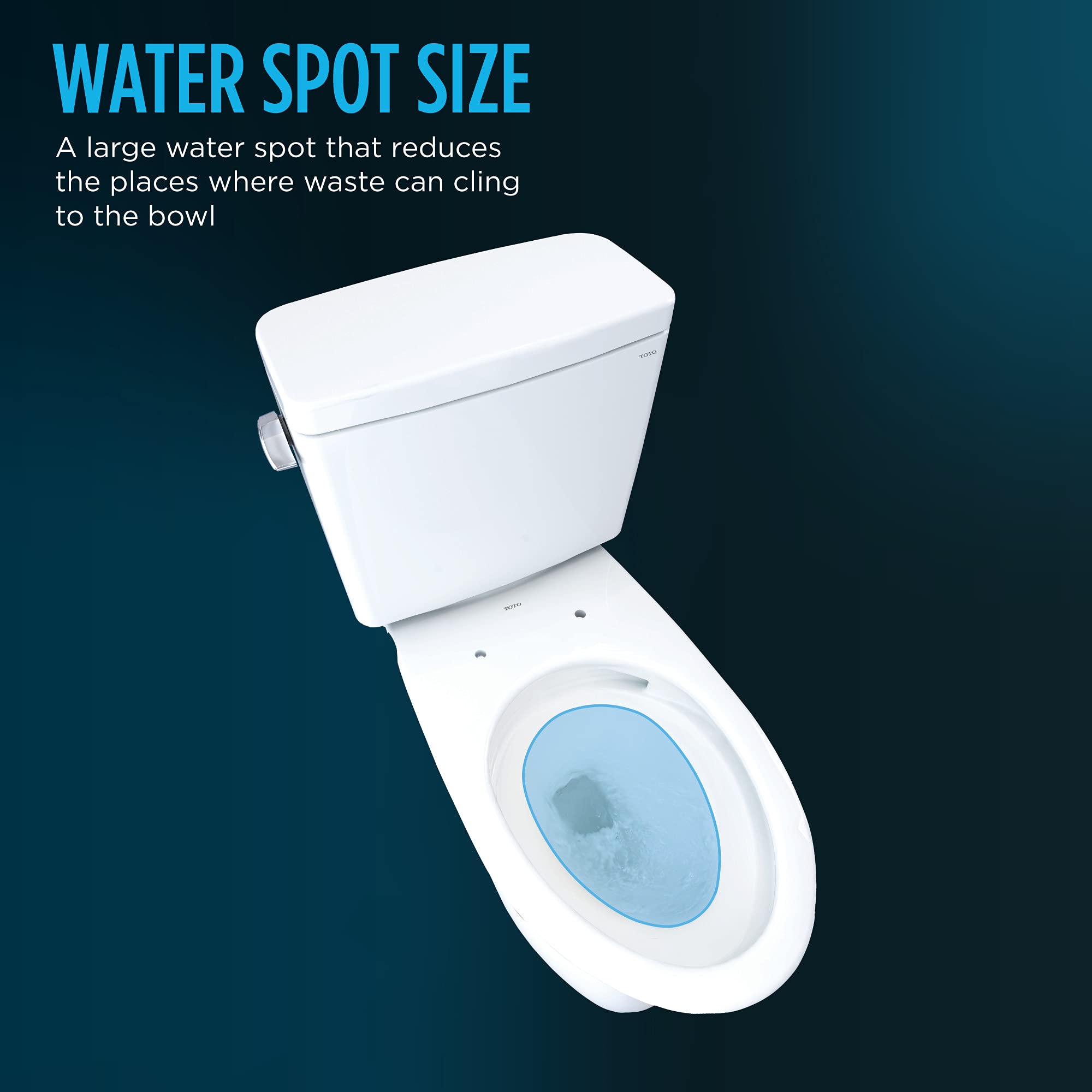 TOTO Drake Transitional Two-Piece Elongated Toilet 1.28 GPF Universal Height with TORNADO FLUSH Technology, 10-Inch Rough-In and CEFIONTECT Coating - Cotton White (CST786CEFG.10#01) - Perfect for Modern Bathrooms, Water-Efficient Homes & ADA-Compliant Spaces