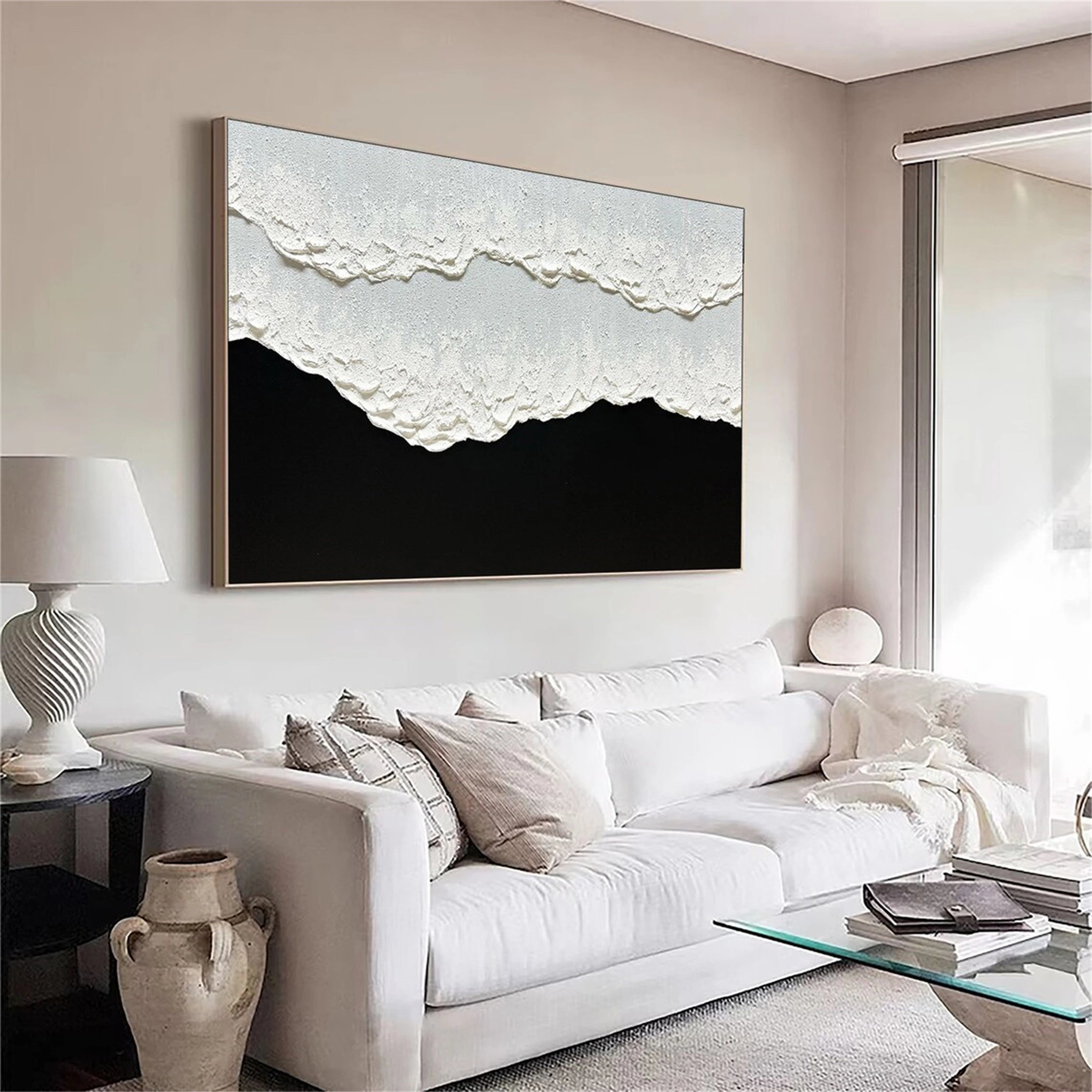 Ocean And Sky Painting #OS 096 - Stunning Seascape Wall Art for Home & Office Decor - Perfect for Living Room, Bedroom or Beach House