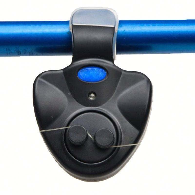 Electronic Fishing Bite Alarm with LED Light & Sound Alert - Clip-On Rod Indicator for Night Fishing - Perfect for Carp, Catfish, and Bass Anglers at Lakes or Rivers