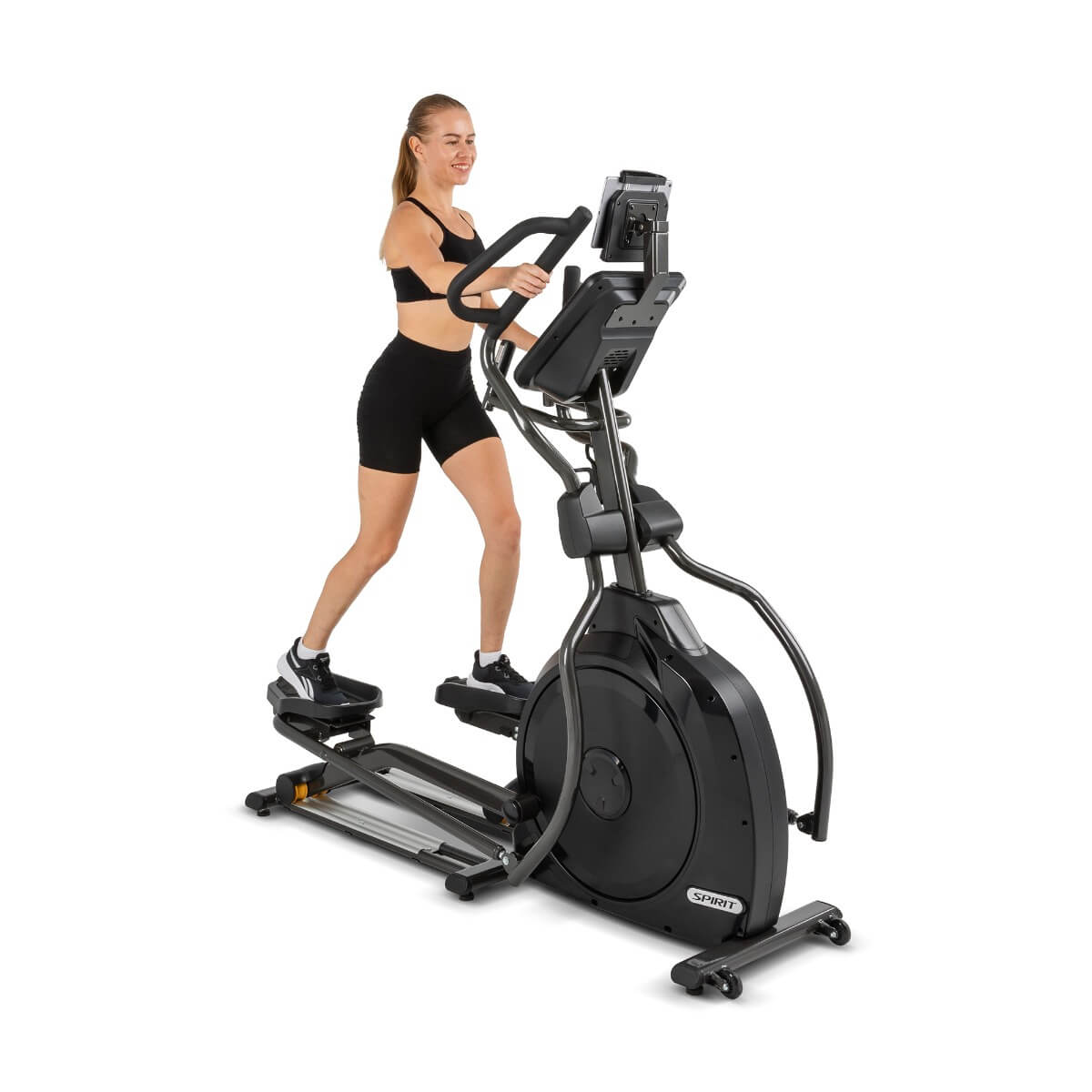 Spirit Fitness XE795 Elliptical Trainer - Low Impact Cardio Machine for Home Gym, Full Body Workout - Perfect for Weight Loss & Fitness Training in Small Spaces
