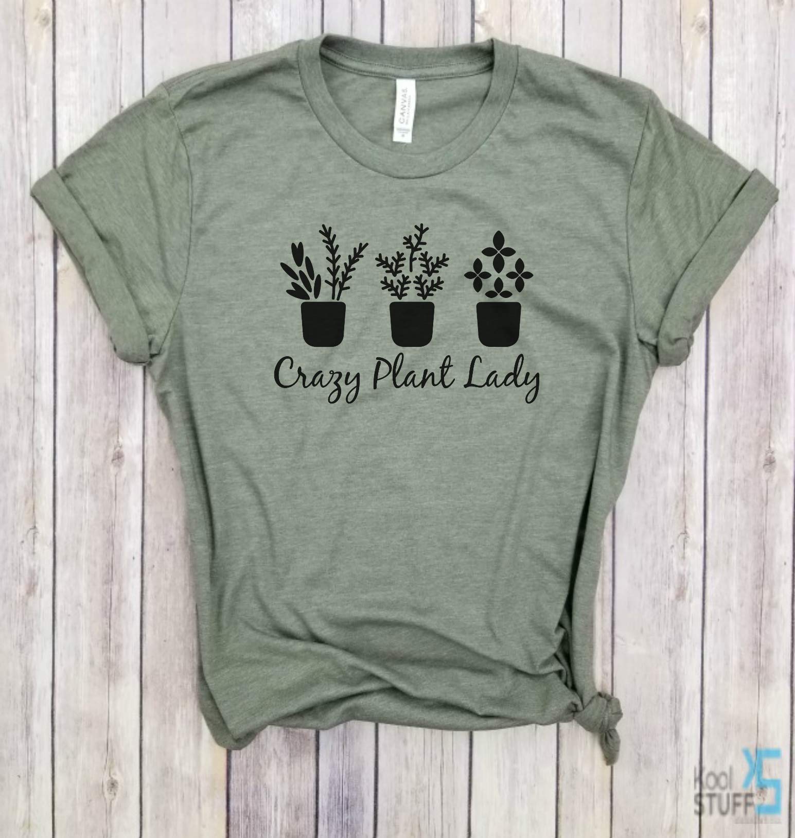 Crazy Plant Lady T-Shirt - Gardening Shirt for Women, Plant Lover, Vegan & Eco-Friendly Apparel - Perfect for Farmers, Gardeners & Plant Enthusiasts