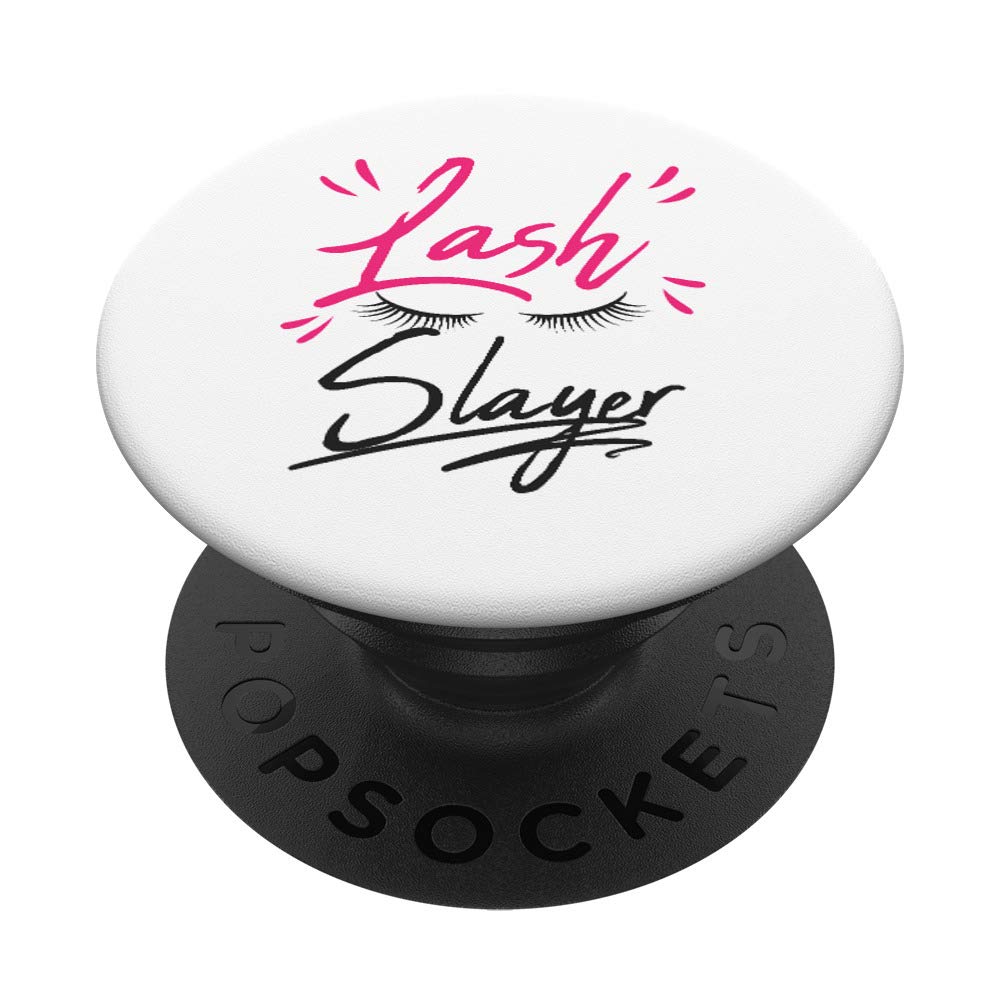 Professional Makeup Artist Lash Slayer Beauty Junkie Guru Lover Glam Gift PopSockets - Phone & Tablet Grip Stand with Swappable Cover - Perfect for Makeup Artists, Beauty Enthusiasts & Gift Giving