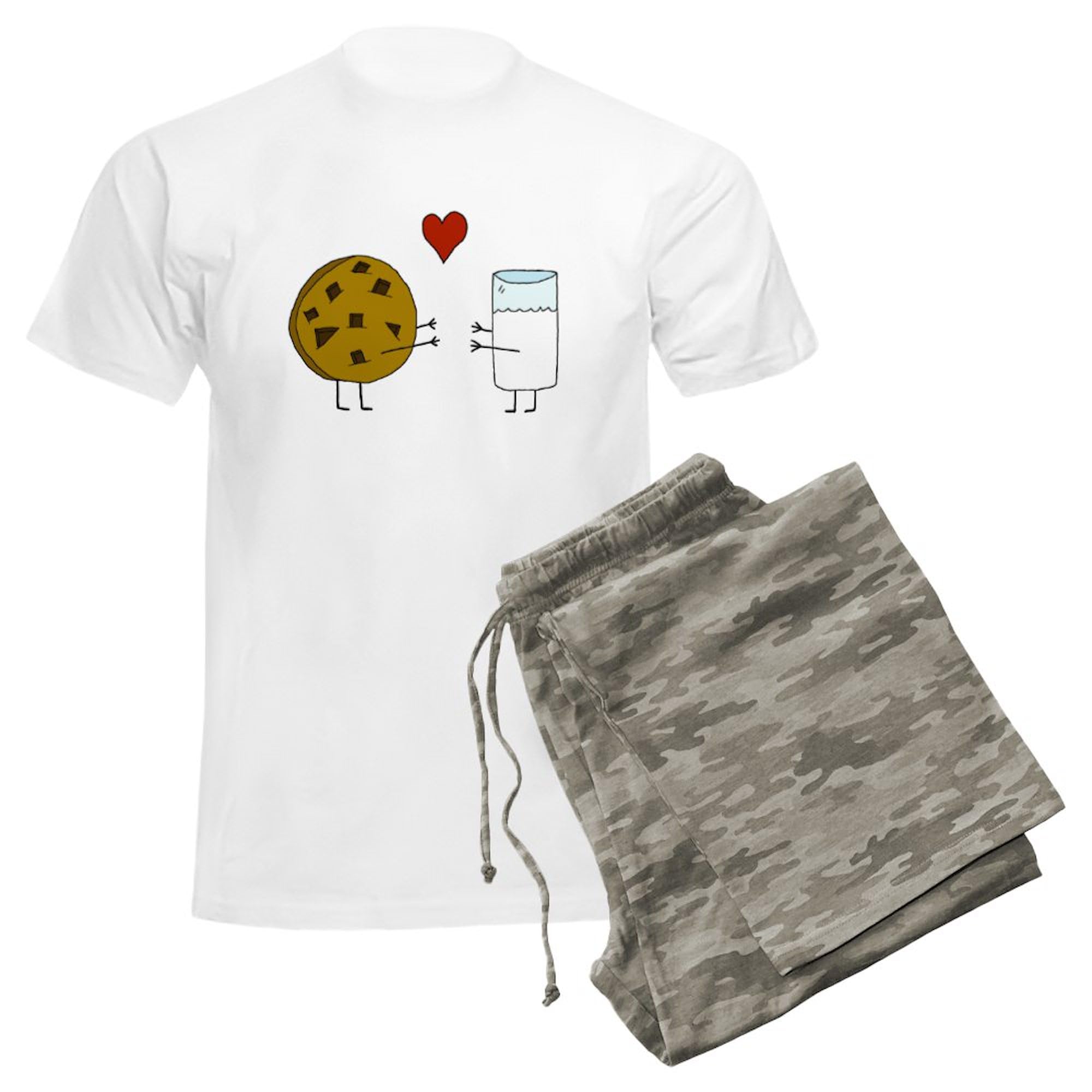 Cookie Loves Milk Men's Lightweight Pajama Set - Comfortable Sleepwear for Men | Cozy Lounge & Sleep Pajamas for Relaxing at Home