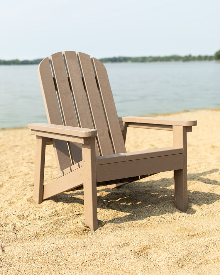 Premium PolyScape Adirondack Chair by Bedford Distributor - Durable Outdoor Patio Furniture for Garden, Deck, and Poolside Relaxation