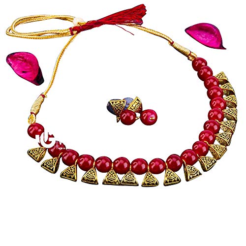 Antique Necklace-Red-Neck