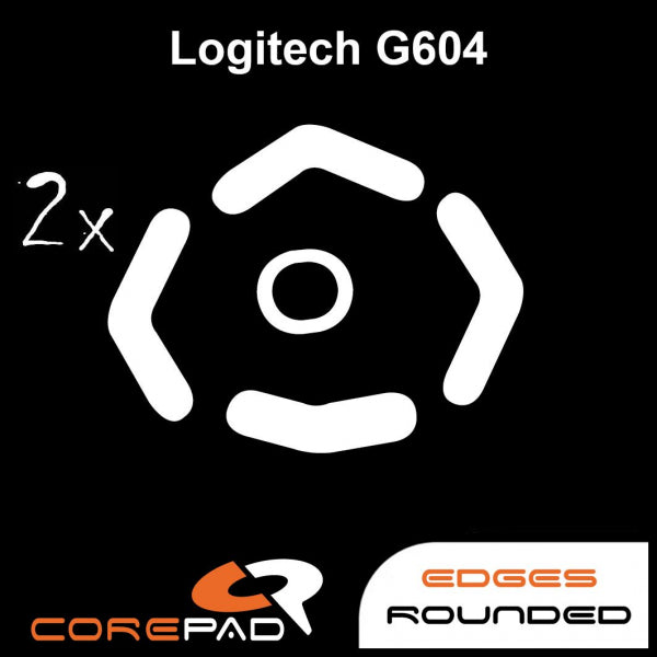 Corepad Skatez Mouse Feet for Logitech G604 - Ultra Smooth Gliding Mouse Skates for Gaming & Productivity - Perfect for FPS, MOBA & Office Work
