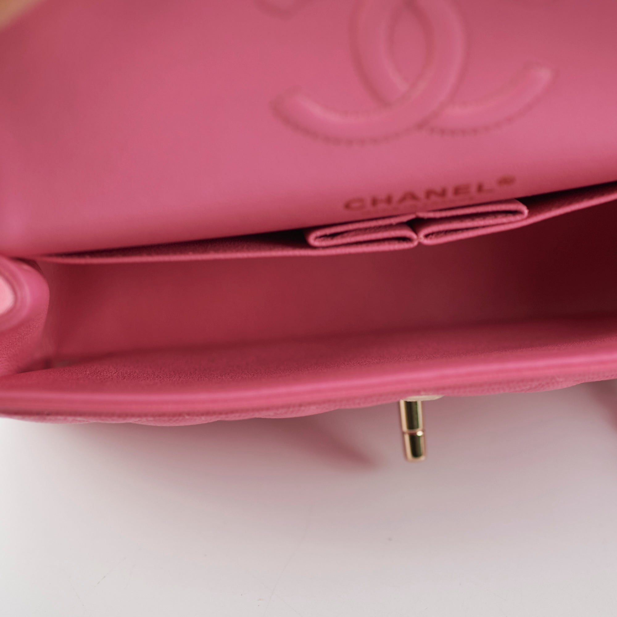 Chanel Quilted Caviar Classic Flap Small Pink Handbag - Luxury Designer Crossbody Bag for Women | Perfect for Date Nights, Parties & Special Occasions