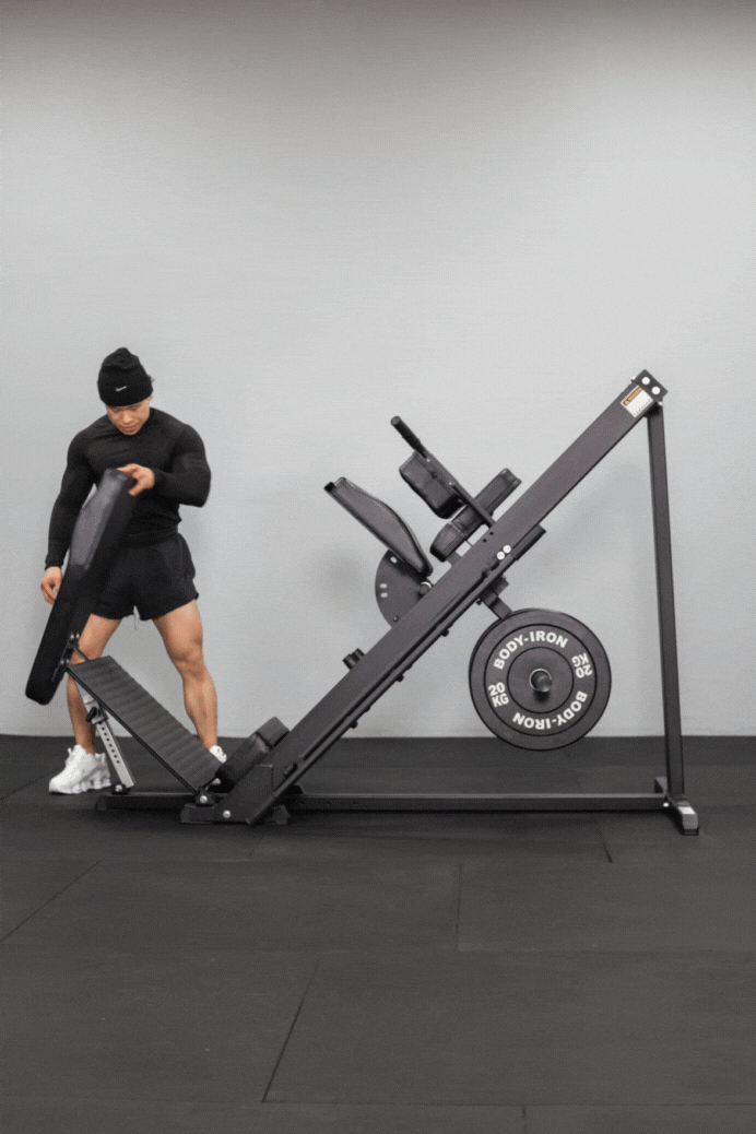 Premium Body Iron Leg Press & Hack Squat Machine - Heavy Duty Home Gym Equipment for Strength Training & Leg Workouts - Perfect for Home Gyms, Personal Training Studios & Fitness Centers