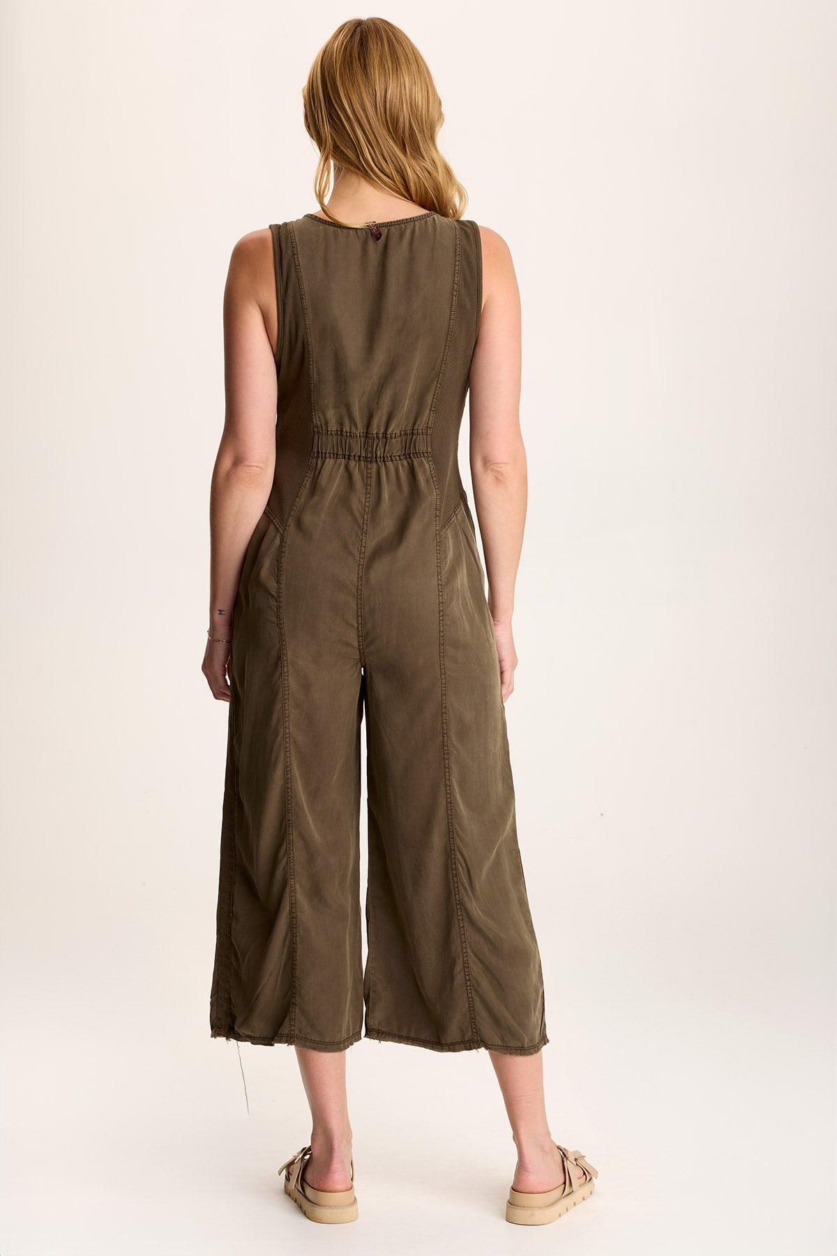 Linette Women's V-Neck Jumpsuit with Adjustable Straps - Casual Summer Romper for Beach, Travel & Everyday Wear