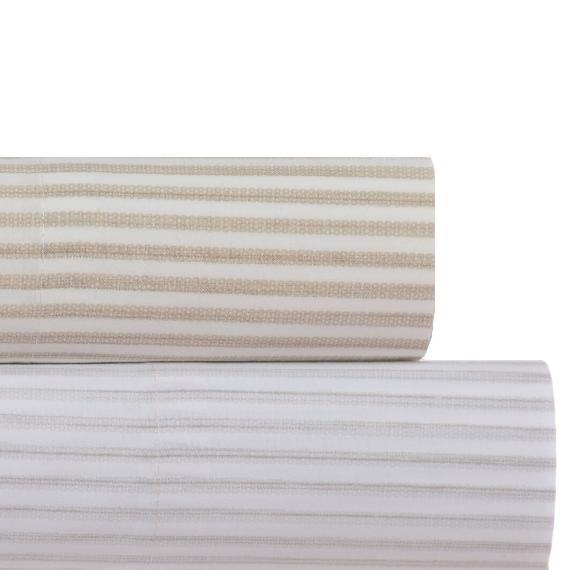 Tommy Bahama Queen Cotton Percale Sheet Set - Crisp & Cool Stylish Bedding in Paloma Beach Grey for Comfortable Sleep & Luxury Hotel Feel | Perfect for Home, Vacation Rental & Guest Room