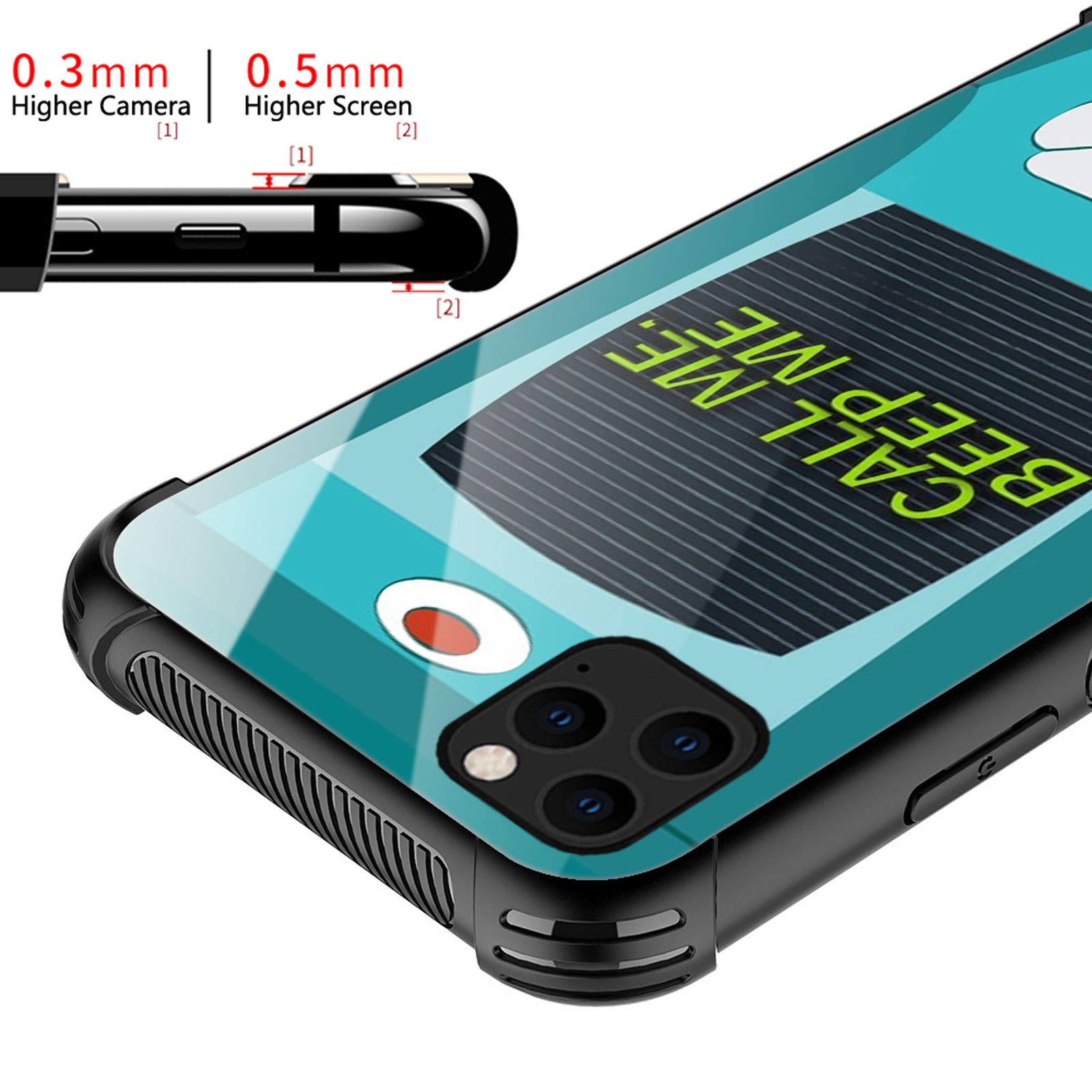 Shockproof iPhone 12 Pro Max Case with Blue Game Console Graphic - Anti-Scratch Hard PC Back Cover for Girls & Boys - Perfect for Gaming, School & Everyday Protection