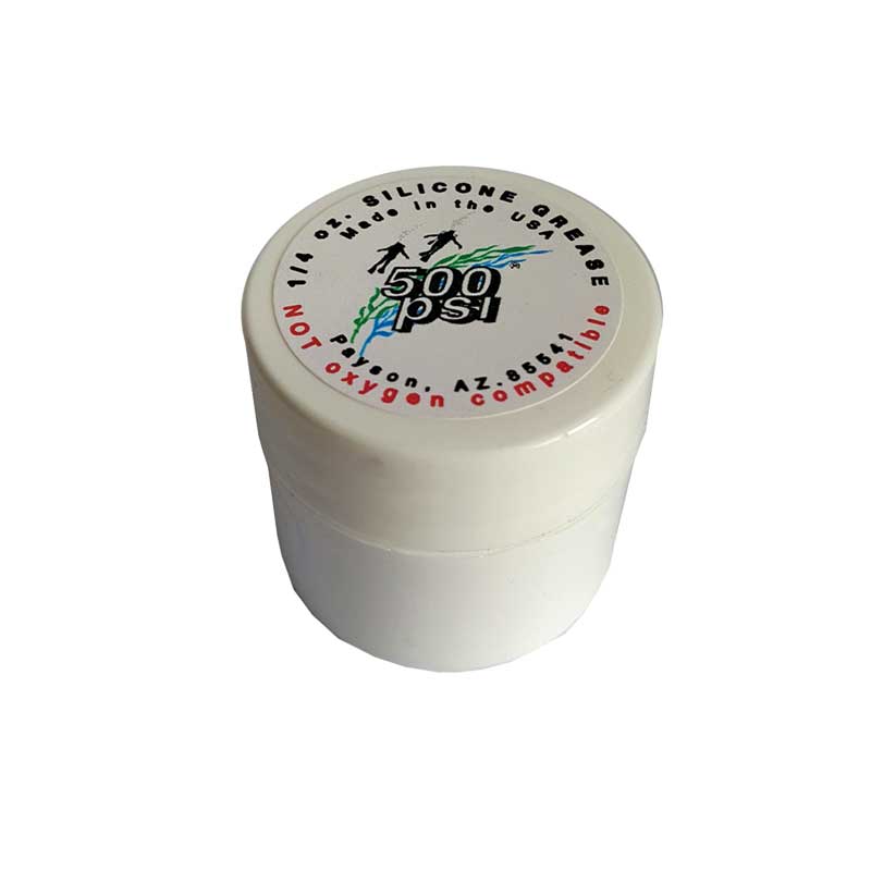 High-Performance 500PSI 1/4oz Silicone Grease - Waterproof Lubricant for Plumbing, Automotive & Industrial Use - Ideal for Valves, O-Rings & Gaskets