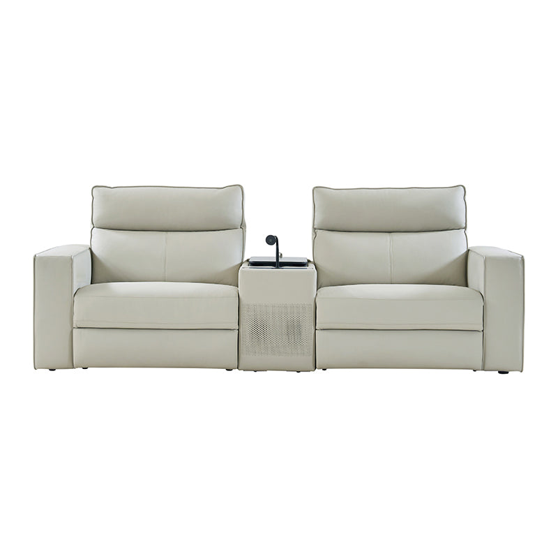 EliteNest Smart Reclining Theater Sofa with Built-in Bluetooth Speakers - Luxury Home Theater Seating for Movie Nights & Gaming Setup