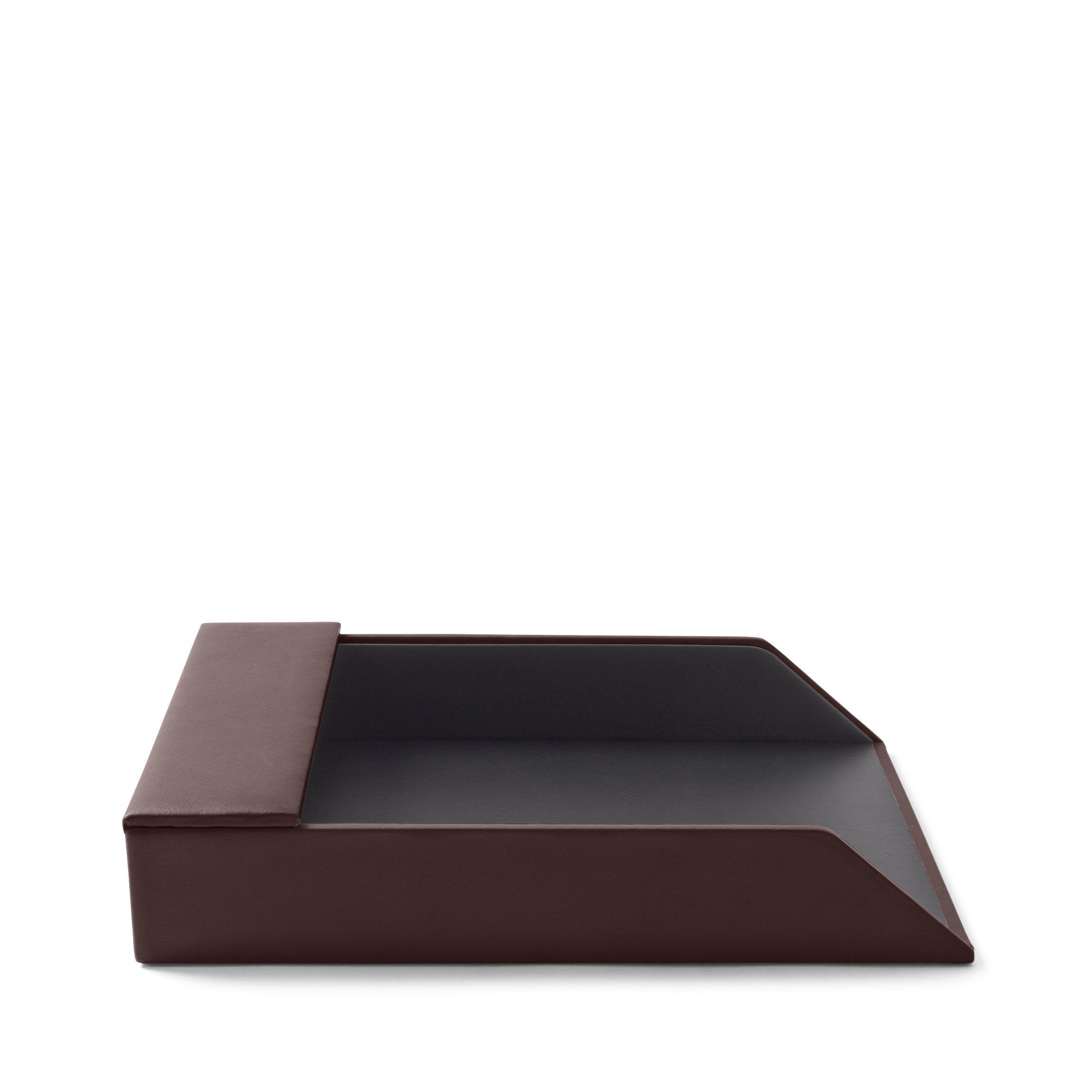 Classic Wooden Letter Tray - Brown Office Desk Organizer for Mail, Documents & Stationery | Perfect for Home Office, Workplace & School Organization