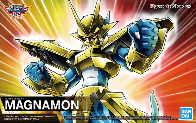 Figure Rise Standard Digimon Adventure 02 Magnamon Action Figure Model Kit - Perfect for Collectors, Anime Fans & DIY Enthusiasts - Display, Gift or Battle Scenes
